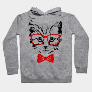 Hipster cat Hoodie